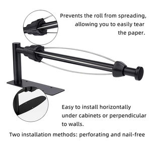 Soporte Adhesivo para Papel Higiénico de Acero Inoxidable, Montaje en Pared, Dispensador de Toallas de Cocina, Dispensador de Servilletas, Limpieza del Hogar - Product Image 6