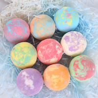 Nuspa Gel Douche SPA Boule de Bain Vegan Bombe de Bain Coffret Ciel Étoilé Bombes de Bain Moussantes