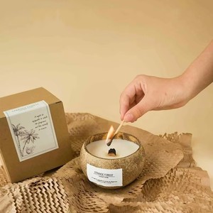 Produit original de Hainan - Ensemble de bougies décoratives à l'arôme de noix de coco, un article créateur d'ambiance, personnalisé, aromatique - Product Image 3