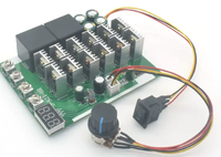 Pengontrol Kecepatan Motor DC Maju Mundur Tampilan Digital Tachometer Penggerak Motor Brushed 12V 24V 36V