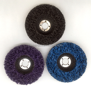 Disco de tira de polietileno de Color púrpura, negro y azul, 100/115/125/150mm, rueda abrasiva, removedor de óxido de pintura, disco de tira limpia - Product Image 4