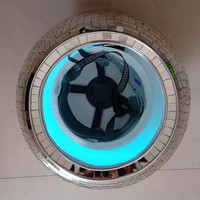 Casque de boule disco miroir argenté en verre acrylique brillant personnalisé pour la fête en club DJ