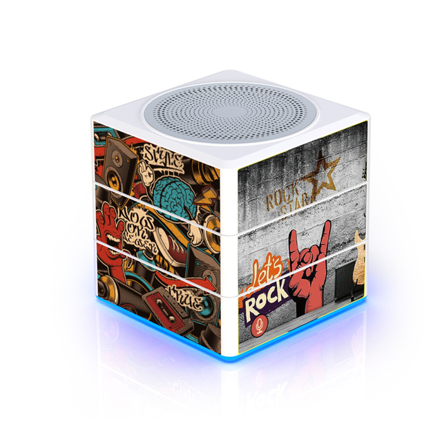 Customized Pattern Rotatable Rubik's Cube 5W Mini Portable Wireless Speaker