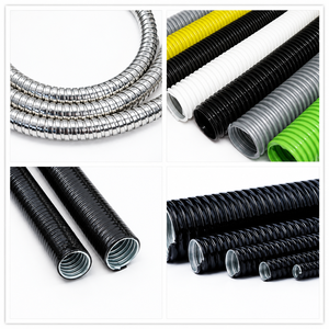 Conduit <span class=keywords><strong>flexible</strong></span> ondulé galvanisé ignifuge imperméable recouvert de PVC de 8 mm à <span class=keywords><strong>100</strong></span> mm (3 pouces) pour usine chimique - Product Image 6