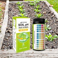 Kit de test de pH du sol portable à 100 % de précision, solution 3.5-9 pour légumes et plantes hydroponiques, support OEM et ODM personnalisé