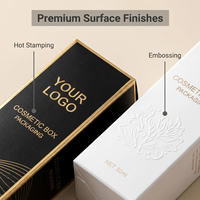Boîte à parfum personnalisée de haute qualité, boîte d'emballage portable pour rouge à lèvres, logo personnalisé gaufré plaqué or