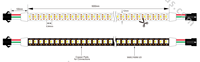 Bande LED à pixels polyvalente multi-spécifications SK6812 WS2812 DC5V RGB/RGBW 30/60/144 LED pour la décoration intérieure de Noël et la décoration de la maison