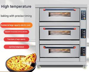 <span class=keywords><strong>Horno</strong></span> Eléctrico Comercial de Tres Niveles y Seis Bandejas, Fabricado en Acero Inoxidable 304, con Control Digital por Computadora - Product Image 6
