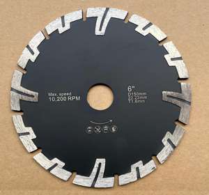 ใบเลื่อยวงเดือนเพชรแบบ T-Section ขนาด <span class=keywords><strong>125</strong></span> มม. สำหรับงานอุตสาหกรรม ตัดหินแกรนิต 5 นิ้ว แบบกดร้อน ใช้สำหรับงานเจียรแห้ง - Product Image 1