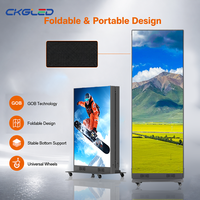 Layar Poster LED Lipat dengan Refresh Rate 3840Hz, Ukuran 640x1920mm, Video Wall LED Poster, Stok EU