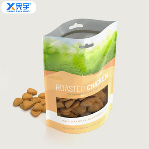Sachet d'emballage alimentaire en plastique imprimé sur mesure, refermable avec fermeture éclair, anti-odeur, fond plat, en Mylar, pour viande de bœuf, poulet, poisson séché - Product Image 5