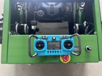 Tondeuse à gazon électrique sans fil multifonctionnelle télécommandée sur chenilles, moteur 4 temps 196 cm³, bac de ramassage de qualité industrielle