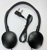 Écouteurs Stéréo Filaire Intra-Auriculaires pour Avion 3,5 mm à Prix Abordable, Casque Audio Jetable pour Musique en Vrac