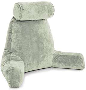 Repos lit lecture et TV oreiller avec accoudoirs grand <span class=keywords><strong>coussin</strong></span> en mousse à mémoire de forme déchiqueté pour les femmes enceintes coccyx lombaire bas du dos - Product Image 4