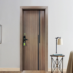 Pintu kayu dalam ruangan kamar tidur gaya Modern pintu kayu pintu apartemen pintu depan - Product Image 5