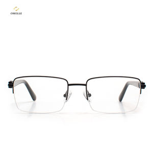 ओमेले नए यूनिसेक्स विंटेज आयताकार आईवियर फ्रेम फैशनेबल धातु सजावट विरोधी नीले प्रकाश कंप्यूटर शैली - Product Image 3