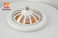 Ventilateur de plafond LED moderne à 5 pales de 6 pouces - Taille compacte, installation facile, faible bruit pour chambre à coucher