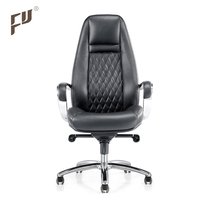 Fauteuils de bureau de direction pivotants ergonomiques modernes à dossier haut en cuir PU FURICCO