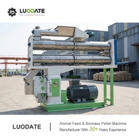 Máquina de Pellets LUODATE de Funcionamiento Estable, 8-15T/H, con Matriz Anular, Automática, para Granulación de Alimentos, con Certificación CE