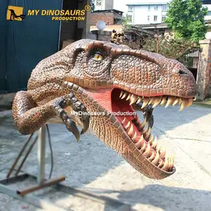 R рев настенный аниматронный костюм динозавра t-rex в парк развлечений головка