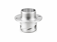 Boîtier de raccordement à bride filetée de précision CNC en acier inoxydable, précision de 0,01-0,03 mm, tailles personnalisables pour applications hydrauliques et fluides