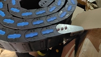 DONGLING Rail de protection flexible en nylon PA66 noir résistant à l'usure pour câbles, pour machines CNC et laser