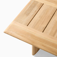 Meubles en teck massif de haute qualité, table de jardin, table basse intérieure/extérieure