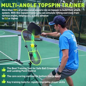 Entraîneur portable de pickleball pour topspin et backspin – Équipement d'entraînement multi-paramètres pour l'entraînement solo – À la maison et au-delà - Product Image 5