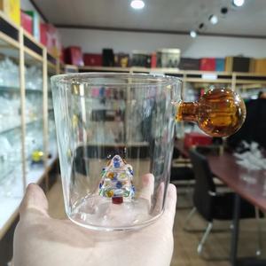 Figura de flamenco en 3D, oso blanco, ciervo, pato, taza de cristal interior con mango de bola, novedad de 2022 - Product Image 5