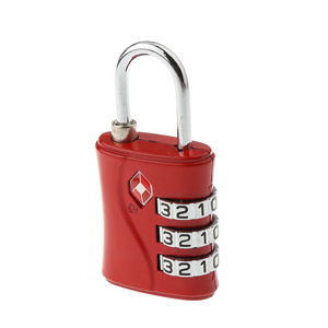 TSA Approved 3 <b>Digit</b> Zinc Alloy Combination Padlock Black Luggage <b>Lock</b> 64mm Length Travel Security <b>Lock</b> - Product Image 2