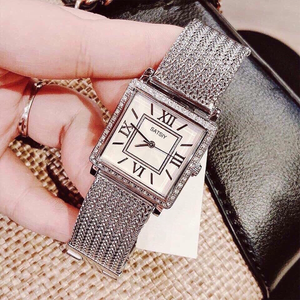 Reloj de Pulsera de Moda con Logotipo Personalizado <span class=keywords><strong>GUESS</strong></span> W0826L2, Diseño Simple con Puntero, para Mujer, Caja Cuadrada de 38 mm, Correa de Acero Inoxidable, Directo de Fábrica - Product Image 2