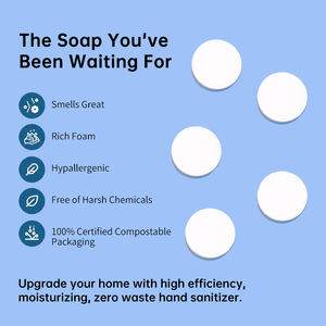 Özel doldurulabilir katı el yıkama <span class=keywords><strong>tablet</strong></span> efervesan çevre dostu köpük el sabunu tabletleri - Product Image 4