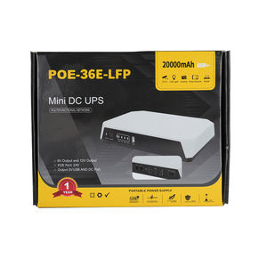 SKE <span class=keywords><strong>DC</strong></span> <span class=keywords><strong>UPS</strong></span> POE-36E-LFP 20000mah LiFePo4 64Wh 출력 36W 5V 3A 9V 3A 12V 3A POE 15V 24V 와이파이 라우터용 미니 <span class=keywords><strong>UPS</strong></span> - Product Image 6