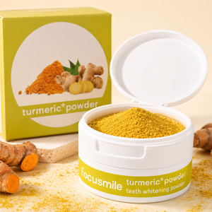 <strong>Teeth</strong> <strong>Cleaning</strong> Turmeric <strong>Teeth</strong> Whitening Powder With <strong>Teeth</strong> Brush - Product Image 1