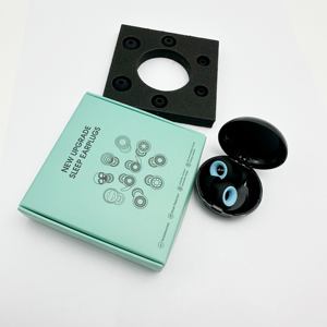 Bouchons d'oreille antibruit en silicone personnalisés insonorisés et réutilisables pour la réduction du bruit, étanches pour dormir et voyager, silencieux - Product Image 1