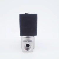 Válvula Solenoide de Agua de 2 Vías SS304 Normalmente Cerrada G1/4" AC220V Orificio 4mm/5mm/6mm SPU Arranque a Cero Presión 0-4bar/1bar/0.5bar