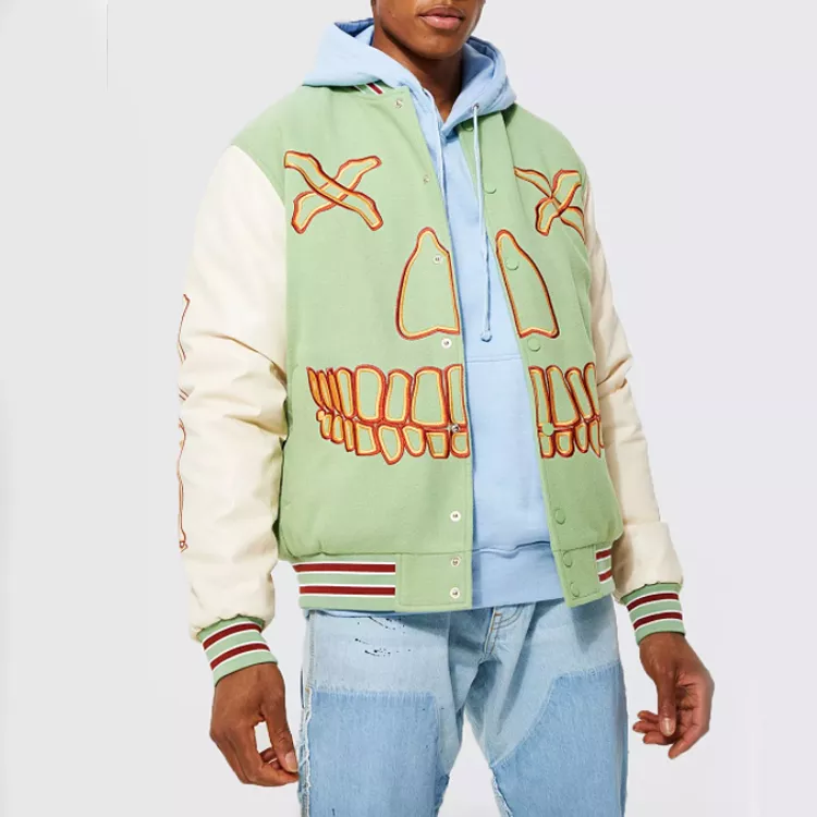 Shop High Quality Embroidery Patched Mens Bomber Jacket