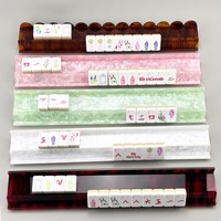 Règle de Mahjong de style américain Redi, à bords droits, magnétique, en acrylique, pour 4 joueurs, facile à nettoyer