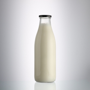 Venta al por mayor 1 L diseño <span class=keywords><strong>de</strong></span> calcomanía personalizado botellas <span class=keywords><strong>de</strong></span> vidrio <span class=keywords><strong>de</strong></span> leche <span class=keywords><strong>de</strong></span> jugo <span class=keywords><strong>de</strong></span> <span class=keywords><strong>boca</strong></span> redonda <span class=keywords><strong>para</strong></span> bebé con tapa - Product Image 1