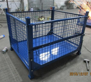 Étagères et bacs de stockage industriels en acier robuste pour entrepôt, chariots à main et chariots à roulettes, rayonnages et étagères empilables compatibles avec les chariots - Product Image 5