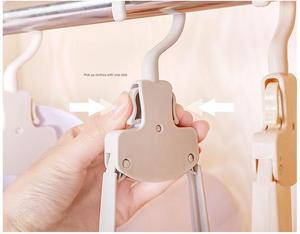 Perchas de viaje plegables rápidas de 1 segundo Percha de ropa de plástico antideslizante desmontable que ahorra espacio para viajes en casa Cocina individual - Product Image 6