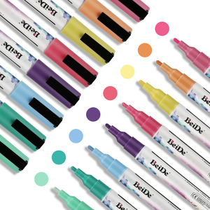 Vente en gros <span class=keywords><strong>de</strong></span> nouveau design marqueur à craie à base d'eau lavages à séchage rapide des vêtements stylo marqueur liquide effaçable - Product Image 1