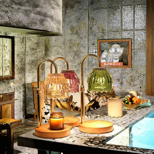 Hiện Đại Nến Điện Ấm Hơn Đèn Thay Đổi Độ Sáng <span class=keywords><strong>LED</strong></span> Nguồn Ánh Sáng Từ Xa Thủy Tinh Nhiều Màu Cho Nhà Sử Dụng Quà Tặng Cho Phụ Nữ Tinh Dầu - Product Image 1