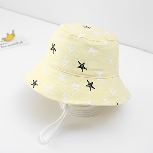 2025 niños pequeños 48 y 52 lunares estrella de mar cereza amor estampado <span class=keywords><strong>rosa</strong></span> amarillo azul infantil bebé verano <span class=keywords><strong>pescador</strong></span> cubo gorra sombrero - Product Image 4