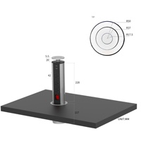 Toma de corriente inteligente motorizada con usb