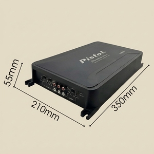 Amplificateur de puissance audio pour voiture 3800W 4 canaux, classe AB, système audio stéréo, 12V 24V GM-D804 - Product Image 3