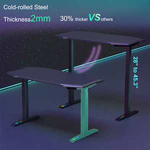 Meja berdiri logam, tinggi Modern dapat diatur dan diperpanjang dengan desain ergonomis untuk solusi kantor komersial hemat ruang - Product Image 4