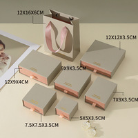 Sac en papier personnalisé pour mini-bracelet avec boîte à tiroir en carton pour emballage de bijoux, recyclable pour collier, boucles d'oreilles, bracelet