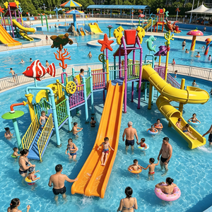 Structure <span class=keywords><strong>de</strong></span> parc <span class=keywords><strong>aquatique</strong></span> commercial sur le thème <span class=keywords><strong>de</strong></span> l'océan avec toboggans multi-voies pour complexe hôtelier <span class=keywords><strong>de</strong></span> luxe et parc <span class=keywords><strong>aquatique</strong></span> - Product Image 3