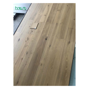 Suelo de madera de roble europeo para interiores, variedad de estilos cepillados UV para exteriores, sótano, cocina, Villa, suelo de madera - Product Image 1